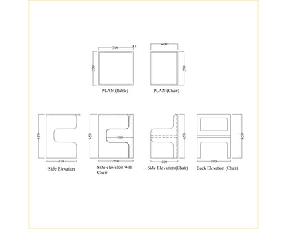 Study Table, Study Table in OAK Wood Color, Study Table with Open space, Study Table - IM12234