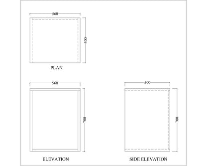 Side Table, Grey Color Table, Mini Bar Table, Side Table - IM12239