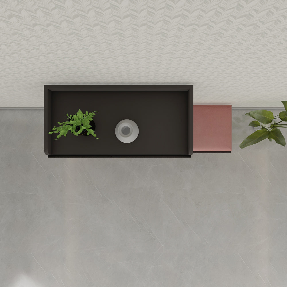 Modern Shoe Storage Cabinet with 1-Drawer Bench - Multi-Tier Entryway Organizer featuring Open & Closed Compartments, 2-Drawer Cushioned Seating in Misty Grey Finish with Gold Legs & Hardware VT-10095