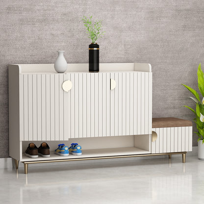 Slate Grey Shoe Rack, Shoe Rack with Shutter, Wooden shoe rack cabinet, Shoe Rack - VT10104