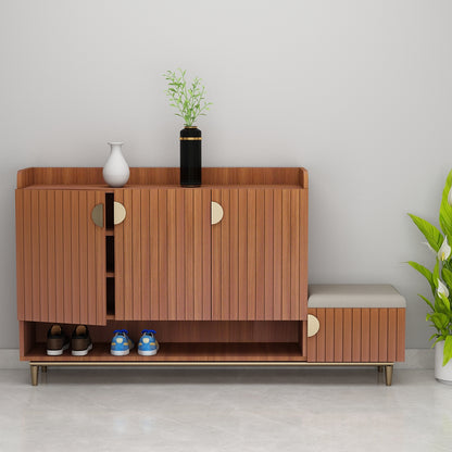 Slate Grey Shoe Rack, Shoe Rack with Shutter, Wooden shoe rack cabinet, Shoe Rack - VT10104