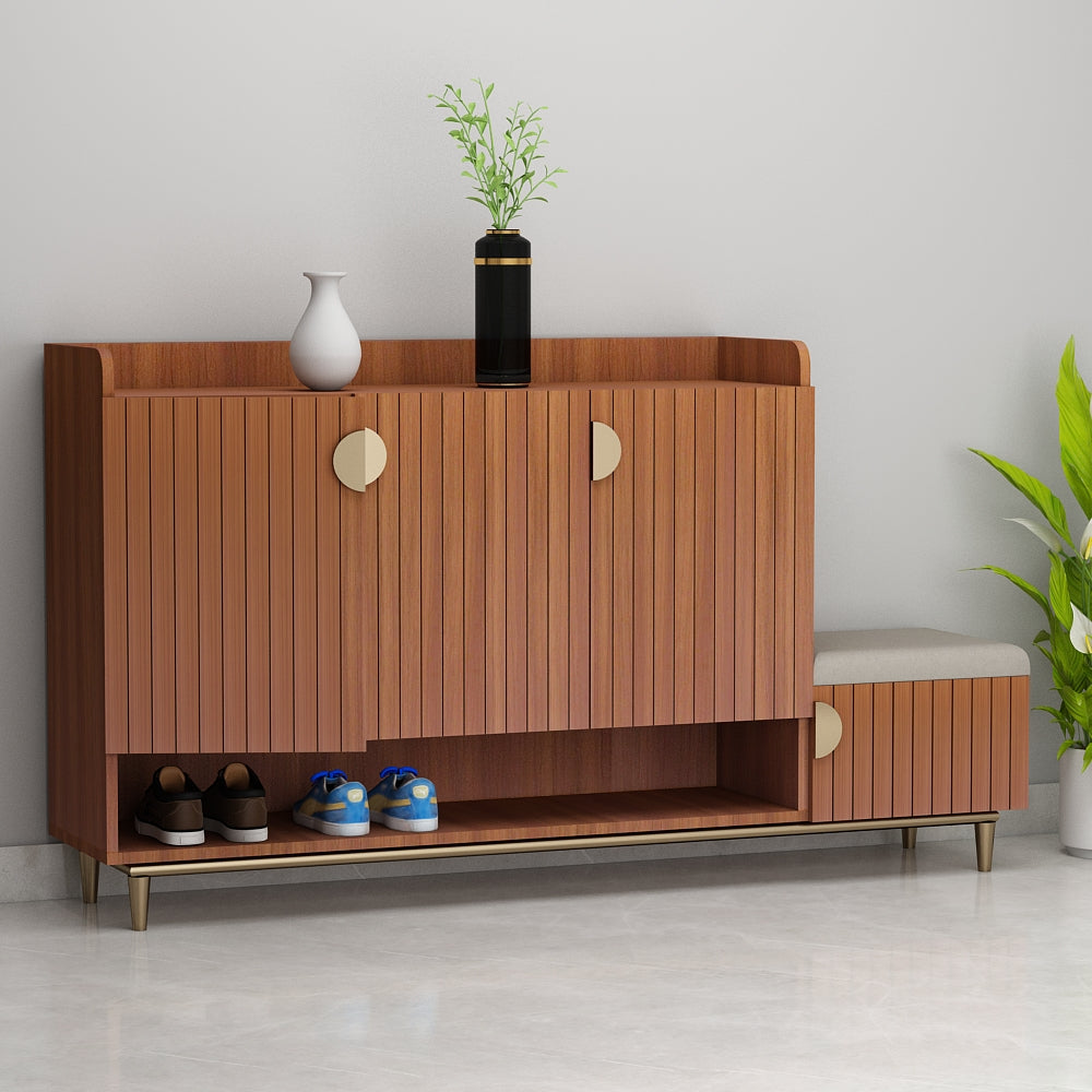 Slate Grey Shoe Rack, Shoe Rack with Shutter, Wooden shoe rack cabinet, Shoe Rack - VT10104