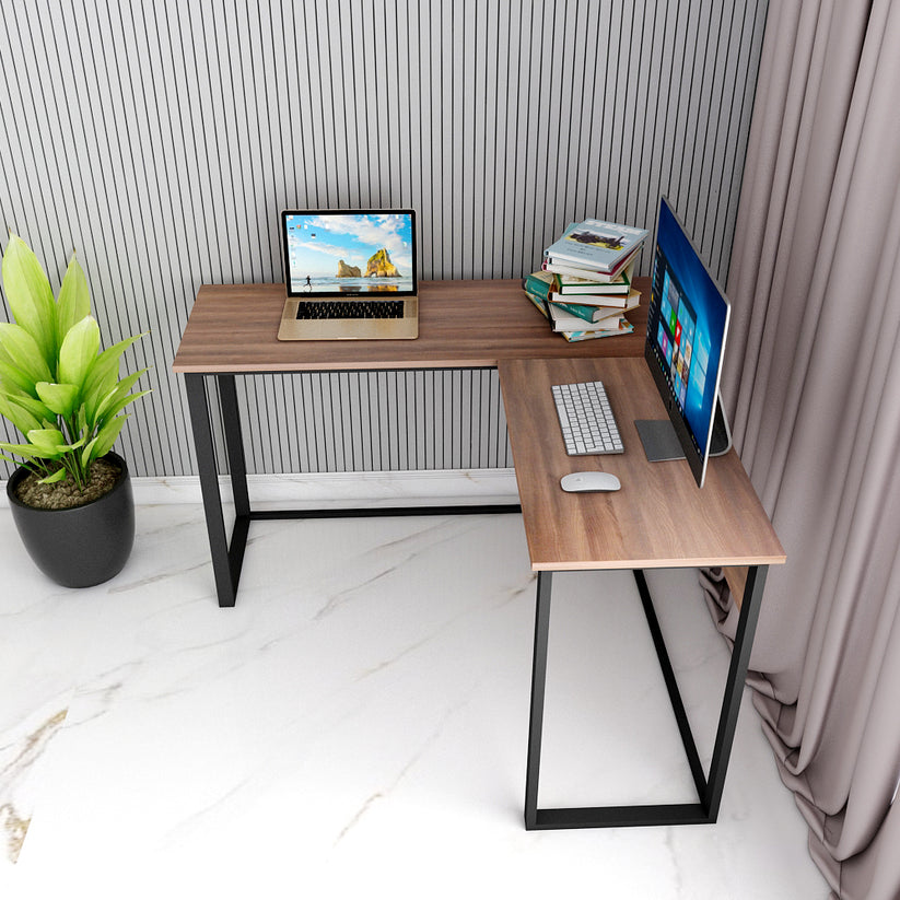 Lewis Study Table Premium L-Shaped Study Table for Home & Work – Modern, Space-Saving Wo ...