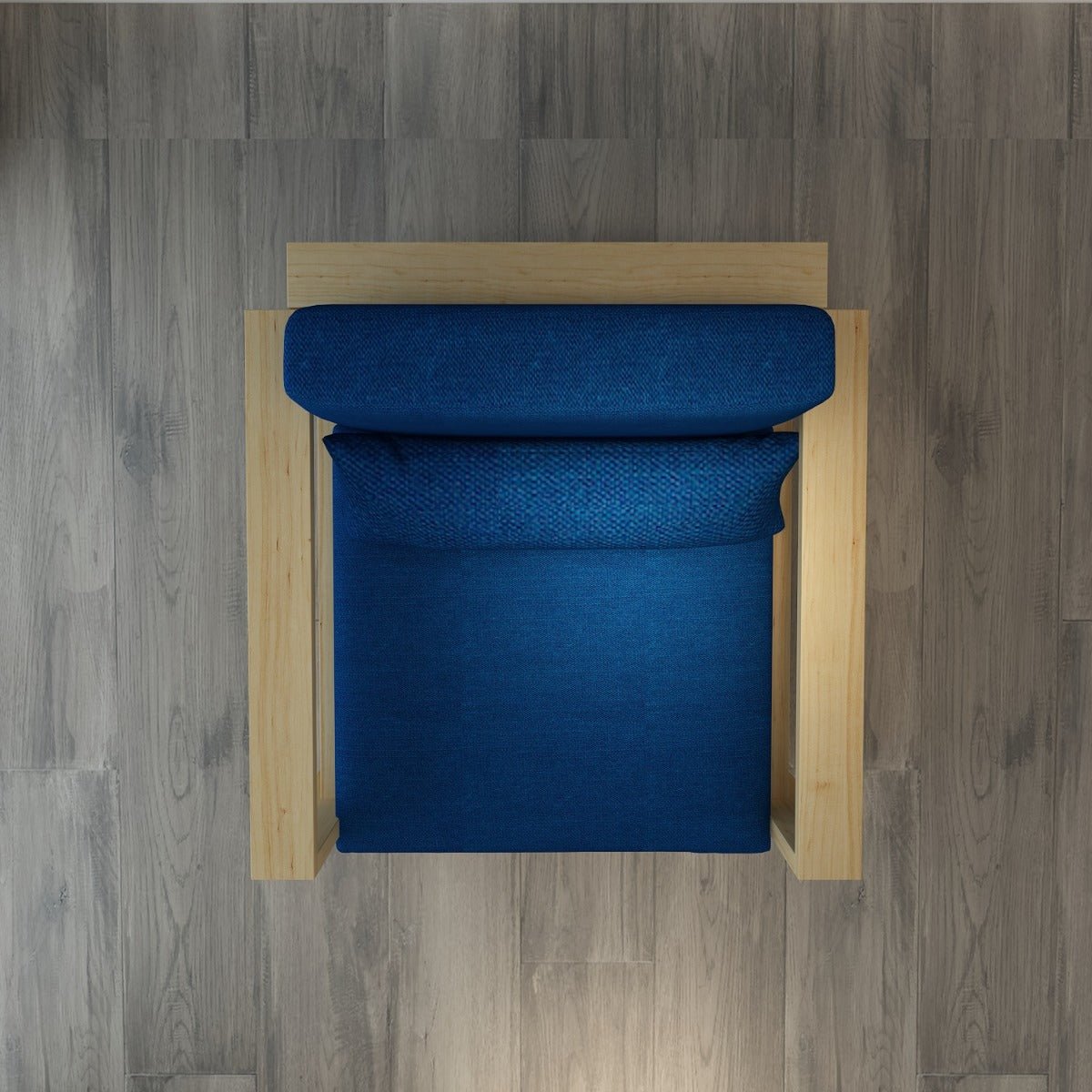 1 seater sofa chair in wood with cushions in fabric, accent sofa chair for living/office/foyer area, 1 seater sofa chair-IM2005