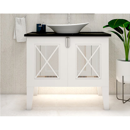 Vanity/Water Resistant Vanity in PVC laminate finish,Bathroom Vanity in water resistant finish,bathroom Floor mounted unit with PVC  finish-IM130