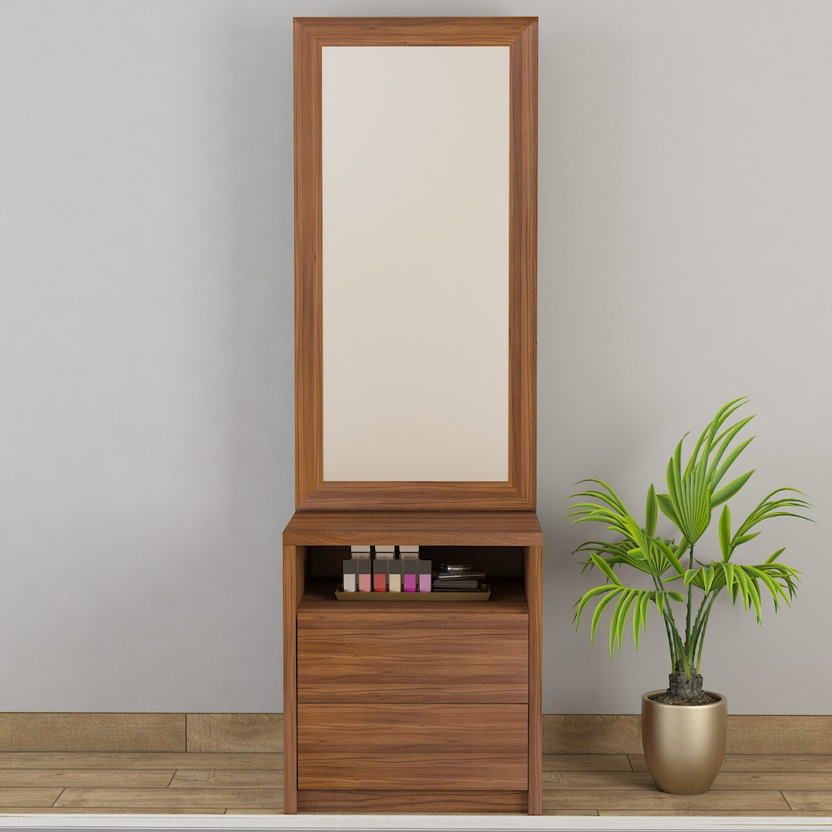 Dressing Table,  Wood Dressing Table, Dressing Table With Drawer, Dressing Table with Shelf Dressing Table - VT - 12060