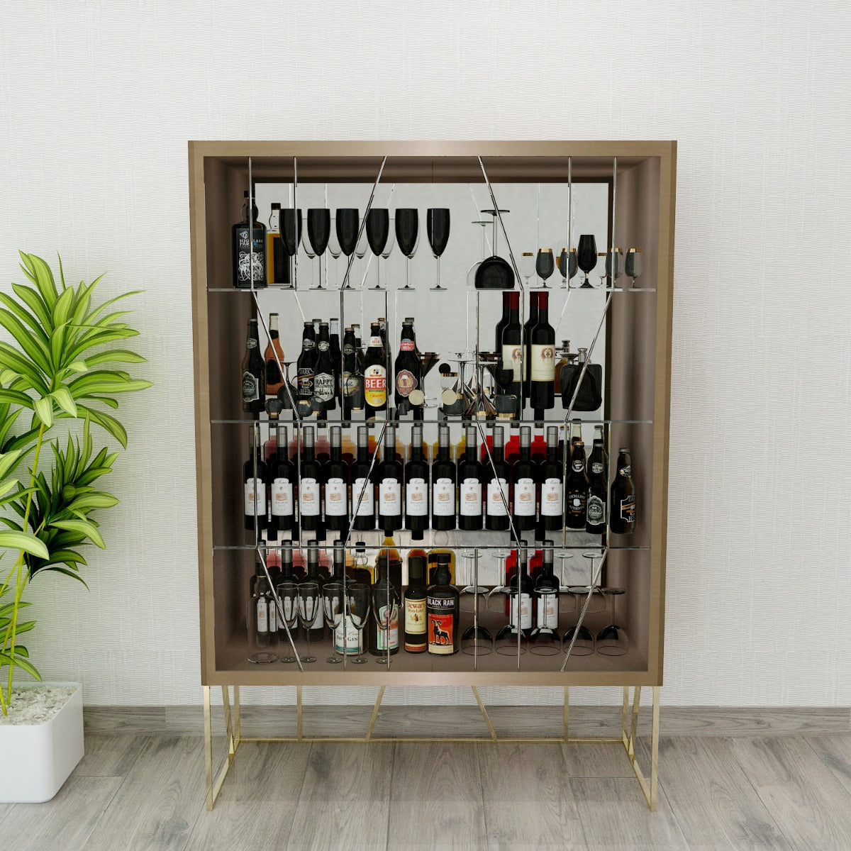 Bar cabinate, bar design, Bar storage, Home bar cabinate,  wooden bar cabinate, luxurious bar, EL-2005