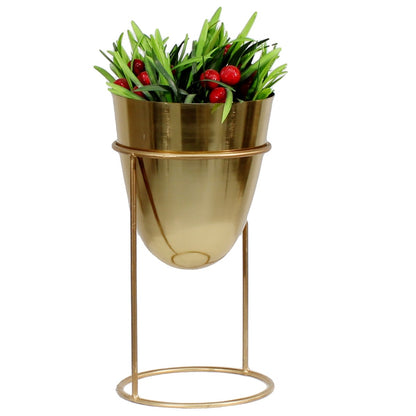 Metal Vase, Golden  Metal Vase   , Vase - VT- 15005