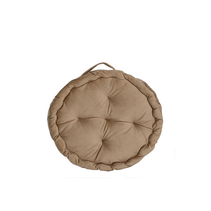 Cushion , Cushion in Round  Shape ,Cushion for Car, Cushion in Sand Color , Puffy Seater for Sofa , Puffy Seater for Chair , Cushion  - EL - 15009