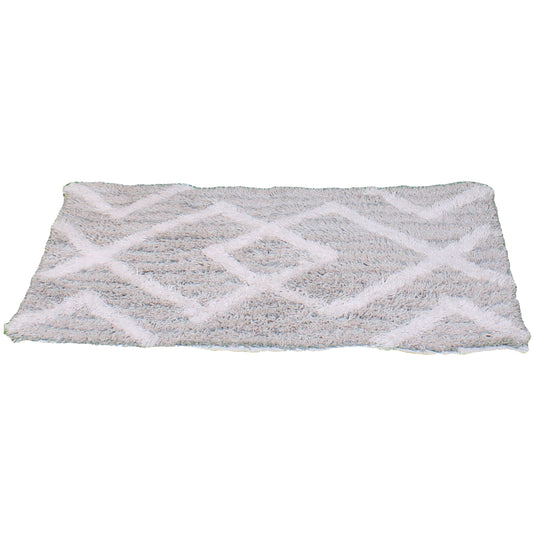 Bath Linen, Grey & White Bath Linen, Rectangular Bath Linen, Bath Linen - EL - 15039