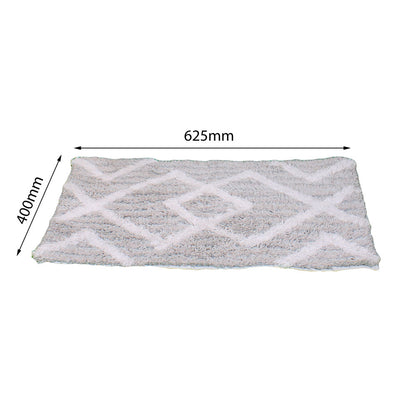 Bath Linen, Grey & White Bath Linen, Rectangular Bath Linen, Bath Linen - EL - 15039