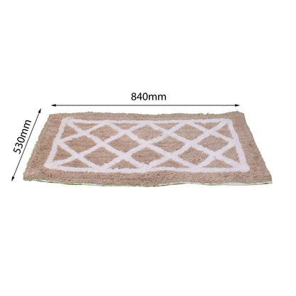 Bath Linen, Brown & White Bath Linen, Rectangular Bath Linen, Bath Linen - EL - 15041