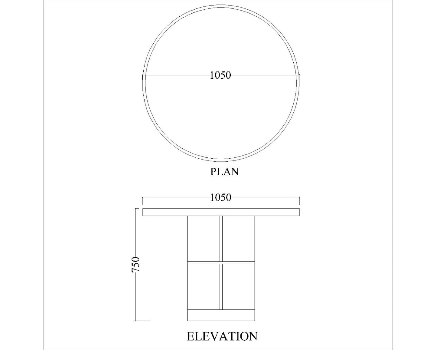 Buy Affordable Circular White Dining Table with Elegant Design - EL-3052