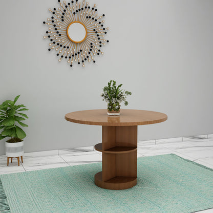 Buy Circular Wooden Dining Table with Classic Finish Online- EL3053