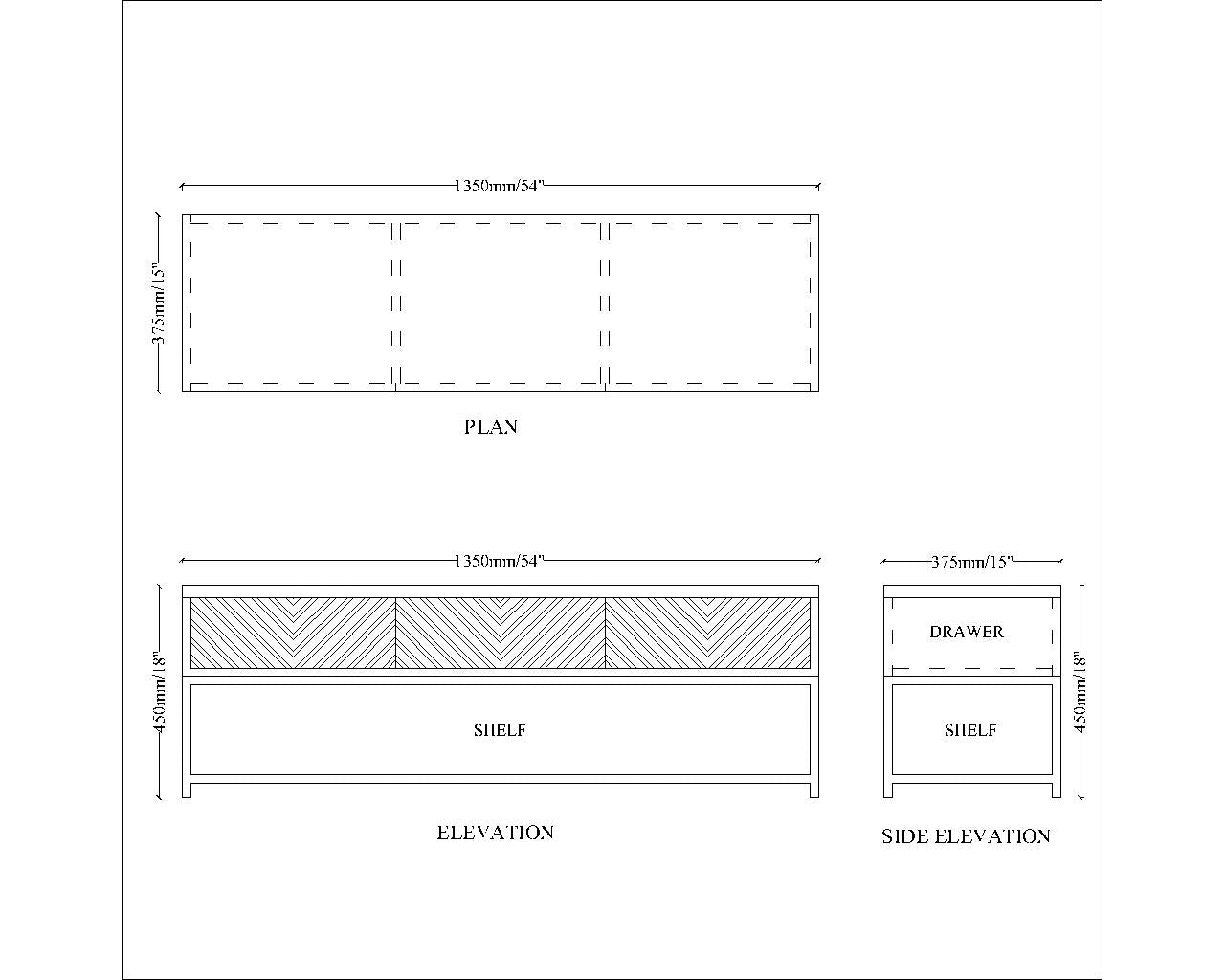 Entertainment Unit, Drawing Room Furniture, TV Cabinet, TV Unit with Beige & Black Color, Tv Unit with MS Leg in Gold Finish, Entertainment Unit - EL10064