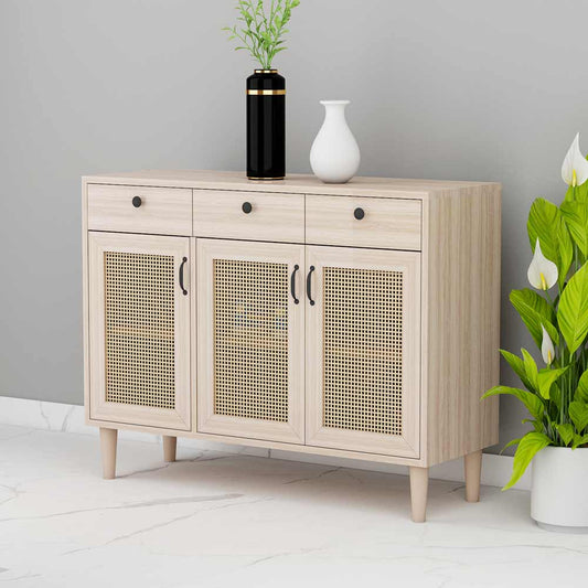 Cabinet, Cabinet with Light Brown Color, Cabinet with Shutter, Cabinet - EL10069