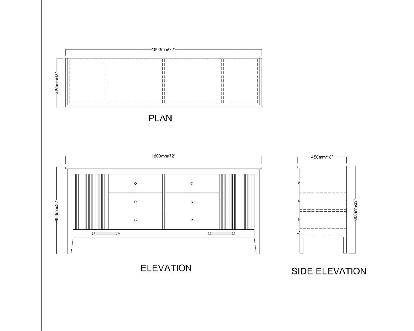 Cabinet, Drawing Room Cabinet, Cabinet with Black, Grey & Off white Color, Cabinet with Shutter, Cabient with Drawer, Cabinet - EL10071