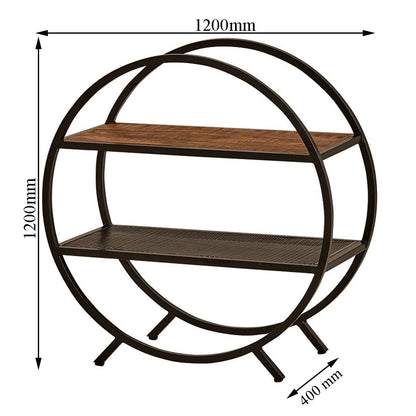 Bookshelf, Black & Brown Bookshelf, Bookshelf with Open Shelf, Bookshelf - EL11008