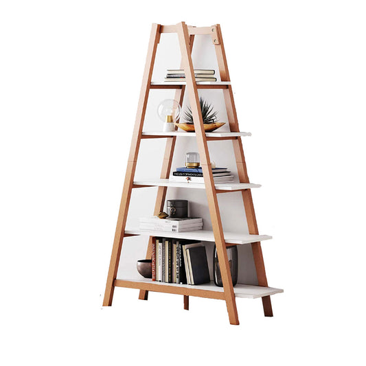 Bookshelf, White & Brown Bookshelf, Bookshelf with Open Shelf, Bookshelf - EL11009