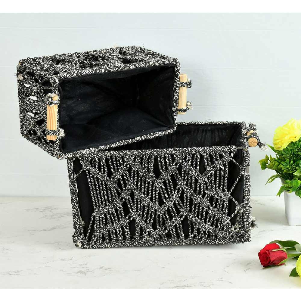 Storage Basket , (i247_101_2), Storage Basket With Black Color, Storage Basket  - EL11043