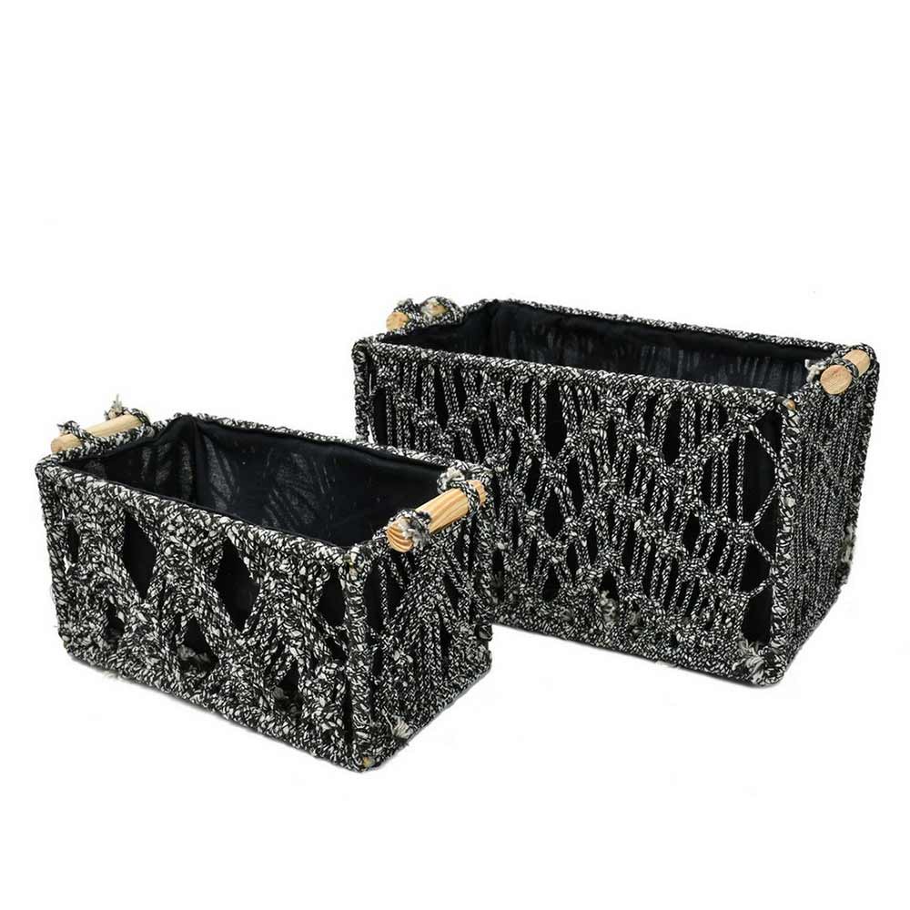 Storage Basket , (i247_101_2), Storage Basket With Black Color, Storage Basket  - EL11043