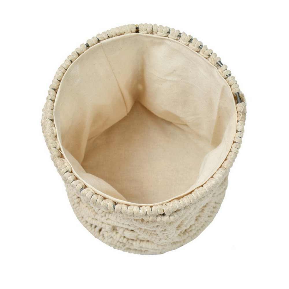 Storage Basket , (i230_1_1), Storage Basket With Off-White Color, Storage Basket  - EL11049