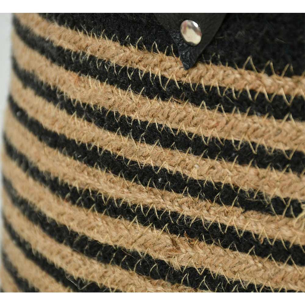 Storage Basket , (i224_3_1), Storage Basket With Black & Beige Color, Storage Basket  - EL11052