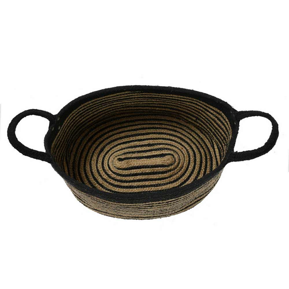 Storage Basket , (i224_3_1), Storage Basket With Black & Beige Color, Storage Basket  - EL11052