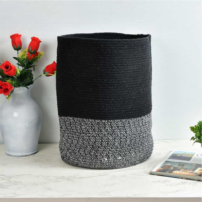 Storage Basket , (i215_14_1), Storage Basket With Black & White Color, Storage Basket  - EL11053