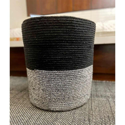 Storage Basket , (i215_14_1), Storage Basket With Black & White Color, Storage Basket  - EL11053