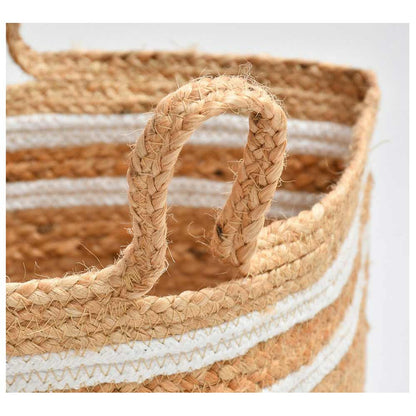 Storage Basket , (i169_12_1), Storage Basket With Beige & White Color, Storage Basket  - EL11059