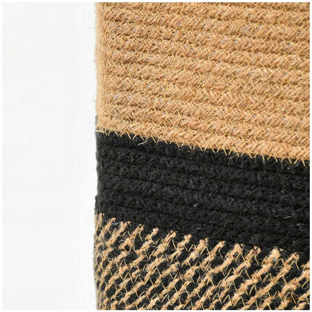 Storage Basket , (i152_18_20_1), Storage Basket With Beige & Black Color, Storage Basket  - EL11065