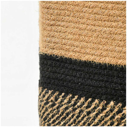Storage Basket , (i152_18_20_1), Storage Basket With Beige & Black Color, Storage Basket  - EL11065
