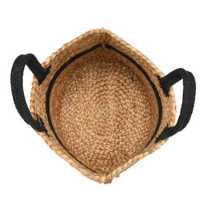 Storage Basket , (i139_10_1), Storage Basket With Beige & Black Color, Storage Basket  - EL11066