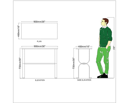 Console Tables, Console Tables in White Color, Console Tables With Metal Legs, Console Tables for Home, Console Tables - EL12115