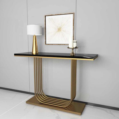 Console Table Design, Console for Home, Designer Console Table, Console with Golden Legs, Console -EL12129