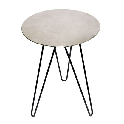 End Table, SCGG/2021/227 (Strawberry Collective), Brighton Side Table Nickel Finish, End Table - EL12148