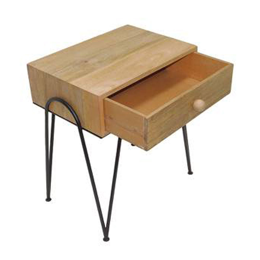 End Table, SCSAI/2021/241 (Strawberry Collective), Float End & Side Table With Drawer, End Table - EL12159