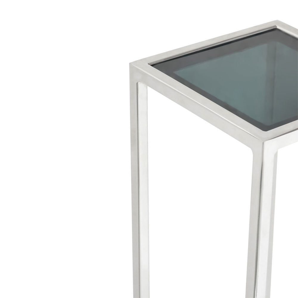 End Table, SCSKI/2020/207 (Strawberry Collective), Alissa  Stainless Steel Side Table, End Table - EL12161