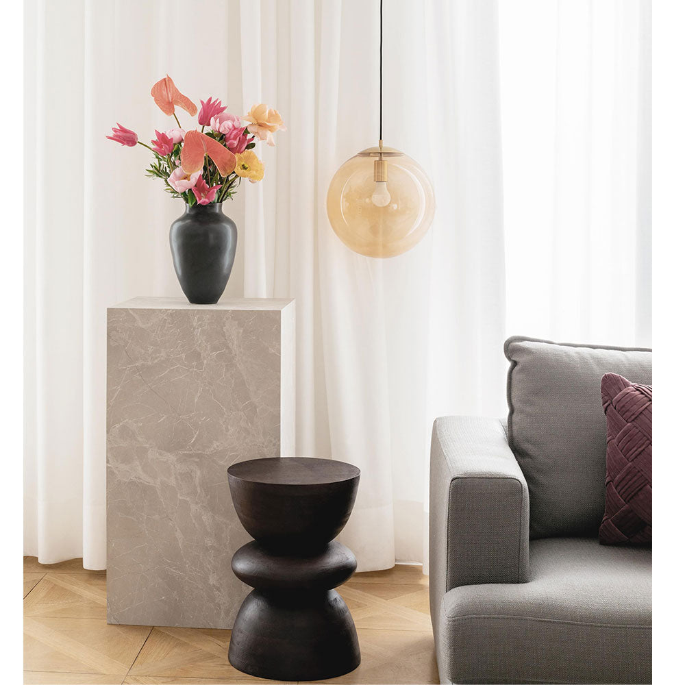 End Table, (Bhati Impex) BI3011, AMAR WOODEN End Tables with Black Finish, End Table - EL12173