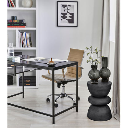 End Table, (Bhati Impex) BI3011, AMAR WOODEN End Tables with Black Finish, End Table - EL12173