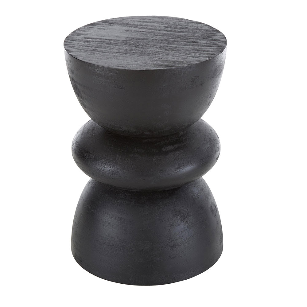 End Table, (Bhati Impex) BI3011, AMAR WOODEN End Tables with Black Finish, End Table - EL12173