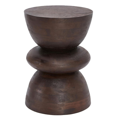 End Table, (Bhati Impex) BI3012, AMAR WOODEN End Tables with Walnut Finish, End Table - EL12174