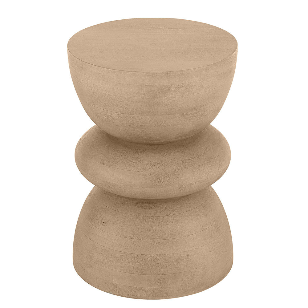 End Table, (Bhati Impex) BI3013 AMAR WOODEN End Tables with Beige Finish, End Table - EL12175