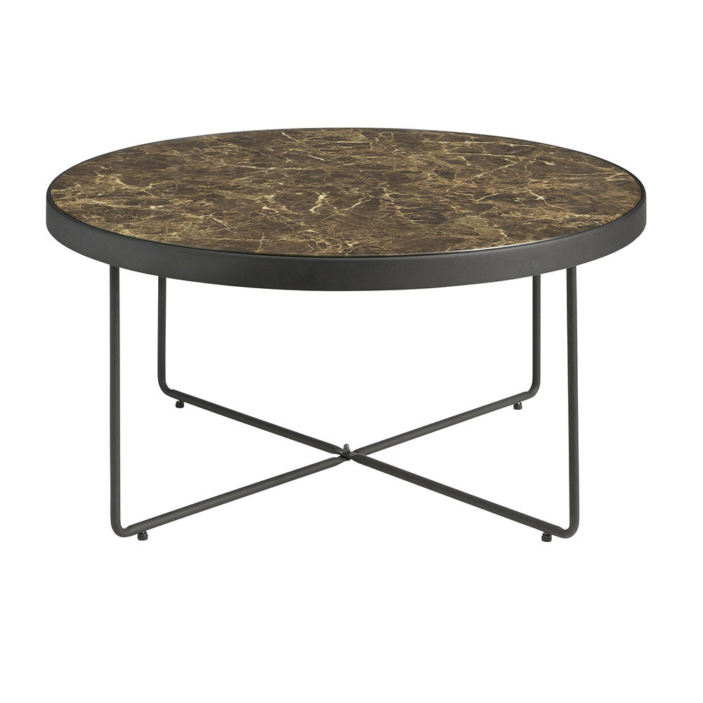 Coffee Table, (Bhati Impex) BI3014, QUE COFFEE TABLE Black & Brown Finish, Coffee Table - EL12176