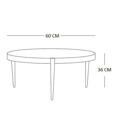 Coffee Table, (Bhati Impex) BI3019, CISCA COFFEE TABLE with Brass & Brown Finish, Coffee Table - EL12181