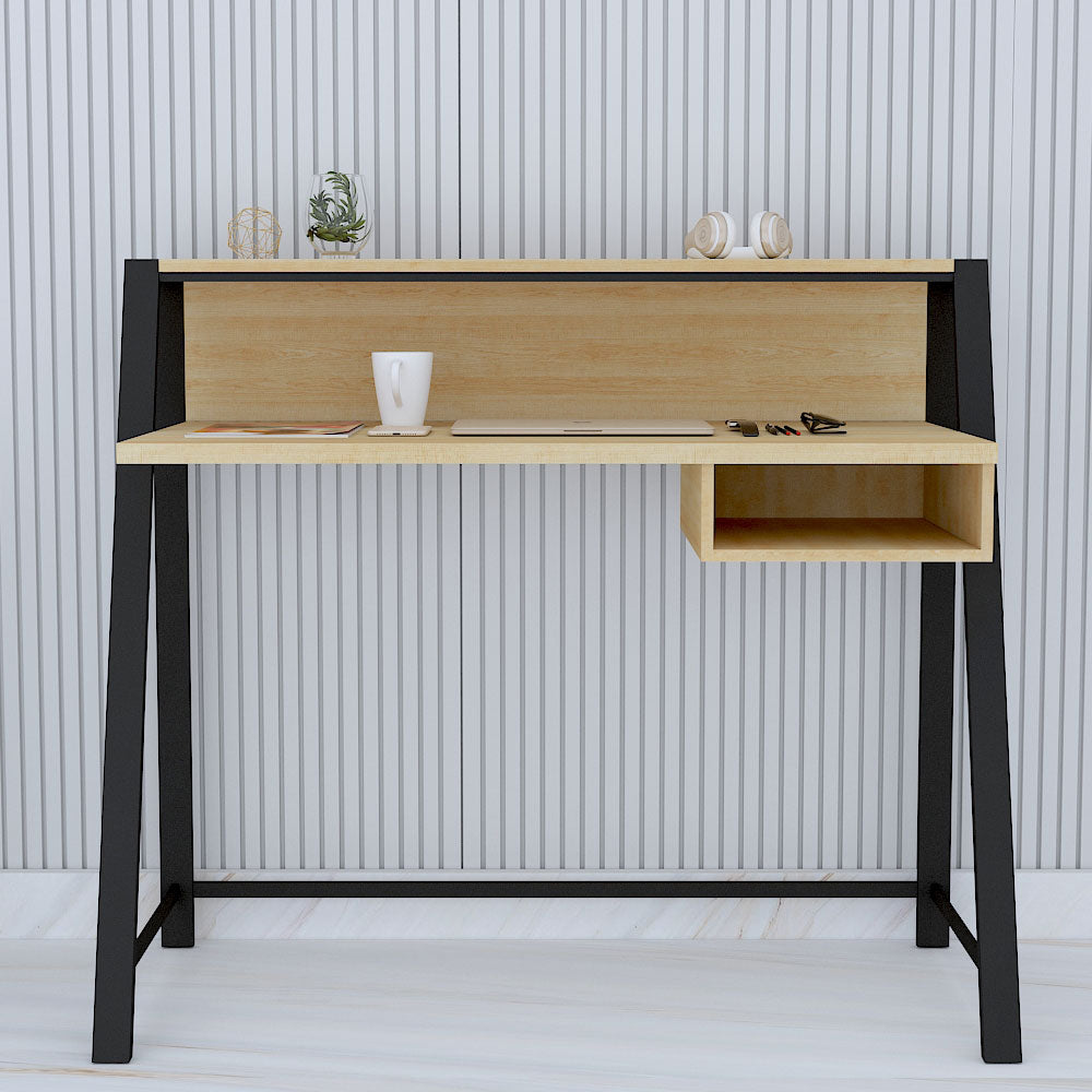 50 Inch Study Table Study Table, Wood Study Table, Study Table with Open Shelf, Study Tabl ...