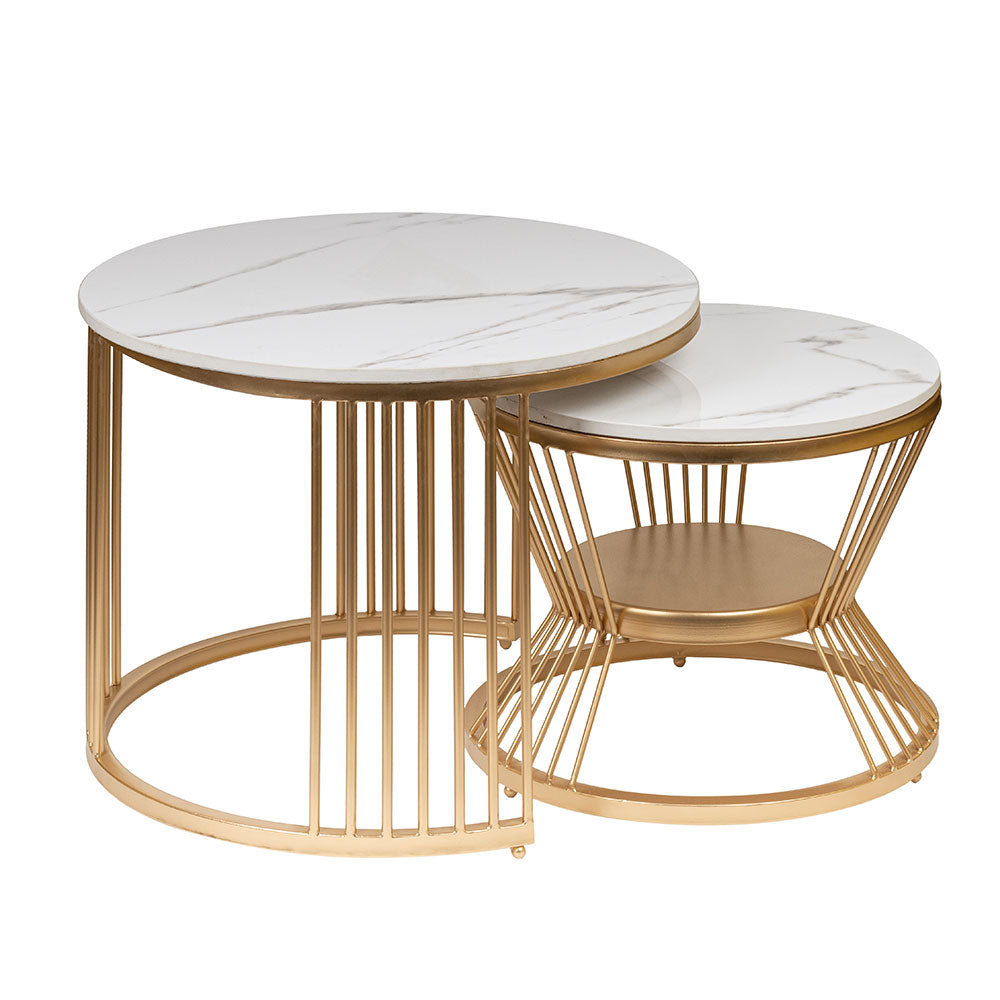 Nesting Table, UAF001(UA OVERSEAS), Classic New Gold Pandora Coffee Table , Nesting Table - EL12203