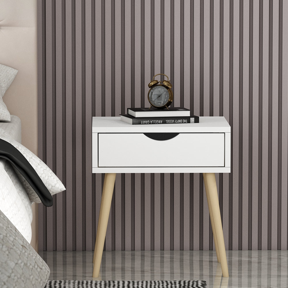 Bedside Table, Nightstand Table, White Color Bedside Table, Side Table ...