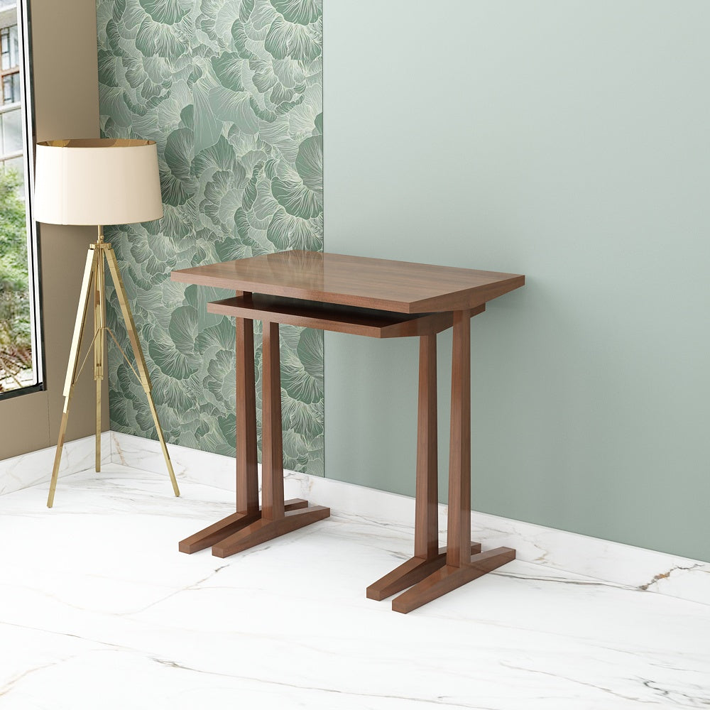 Rectangular Nesting Table ,2 Nesting table with wooden legs, Nesting t ...